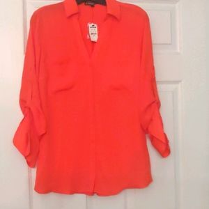 Coral blouse